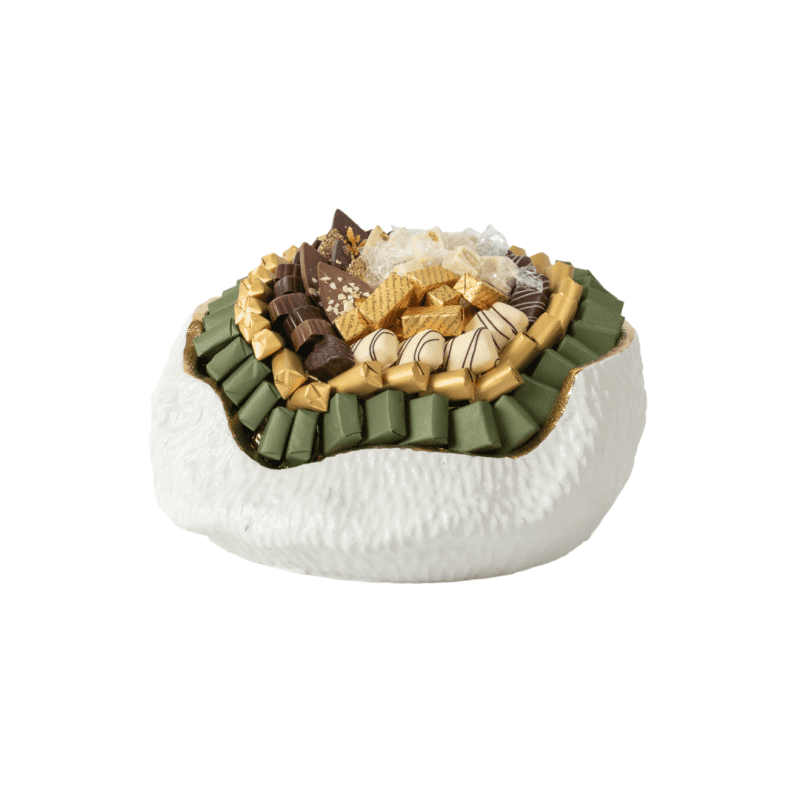CERAMIQUE WHITE GOLD avec 1350g de chocolats