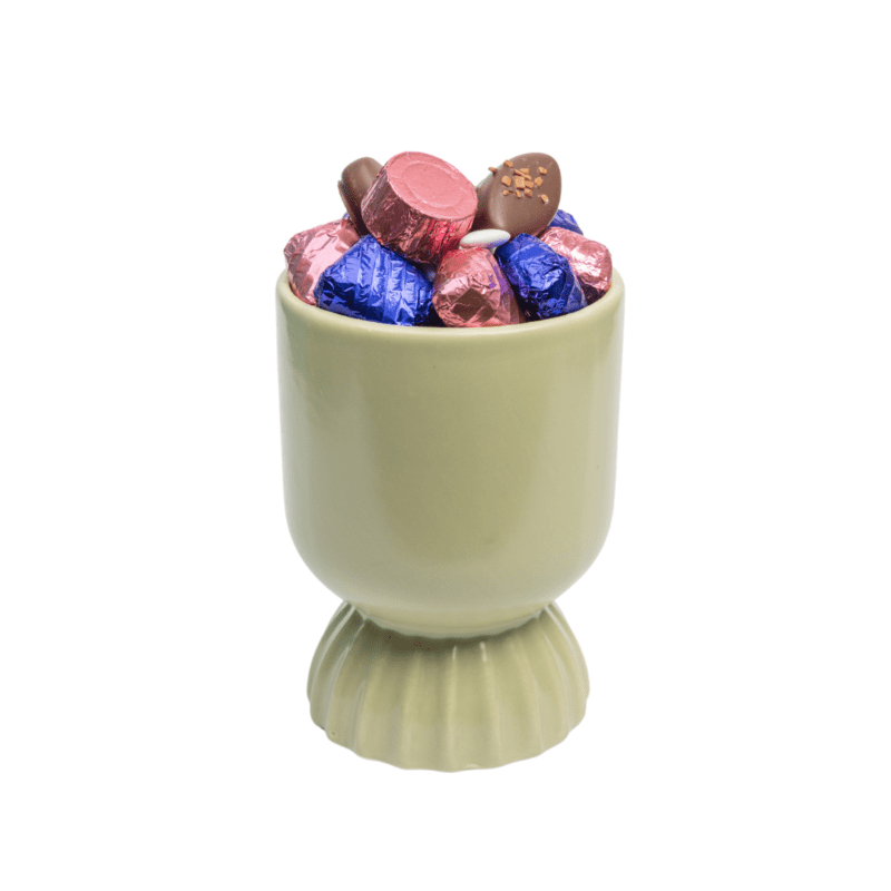Photophore sur Pied avec  180g de chocolat - Vert