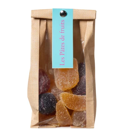 Sachet pâtes de fruits forme fruits