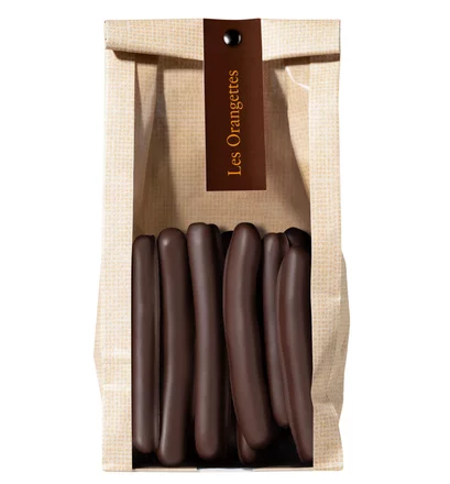 Sachet orangettes chocolat noir 70%