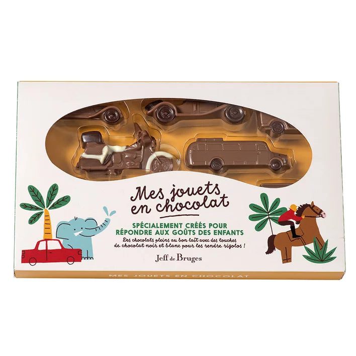Boite choco'jouets voiture en chocolat au lait