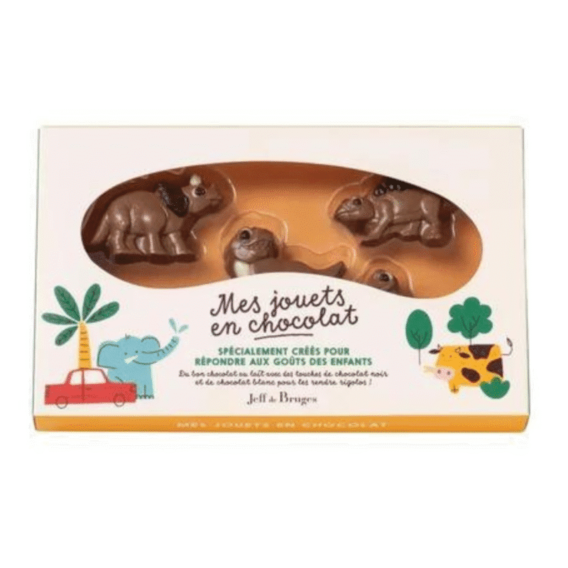Boite Choco'Jouets Dinosaure en chocolat au lait