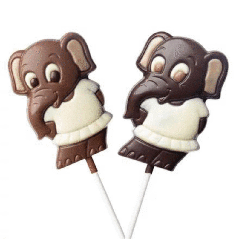 Choco'Cette - Sucette Éléphant Chocolat au lait ou noir