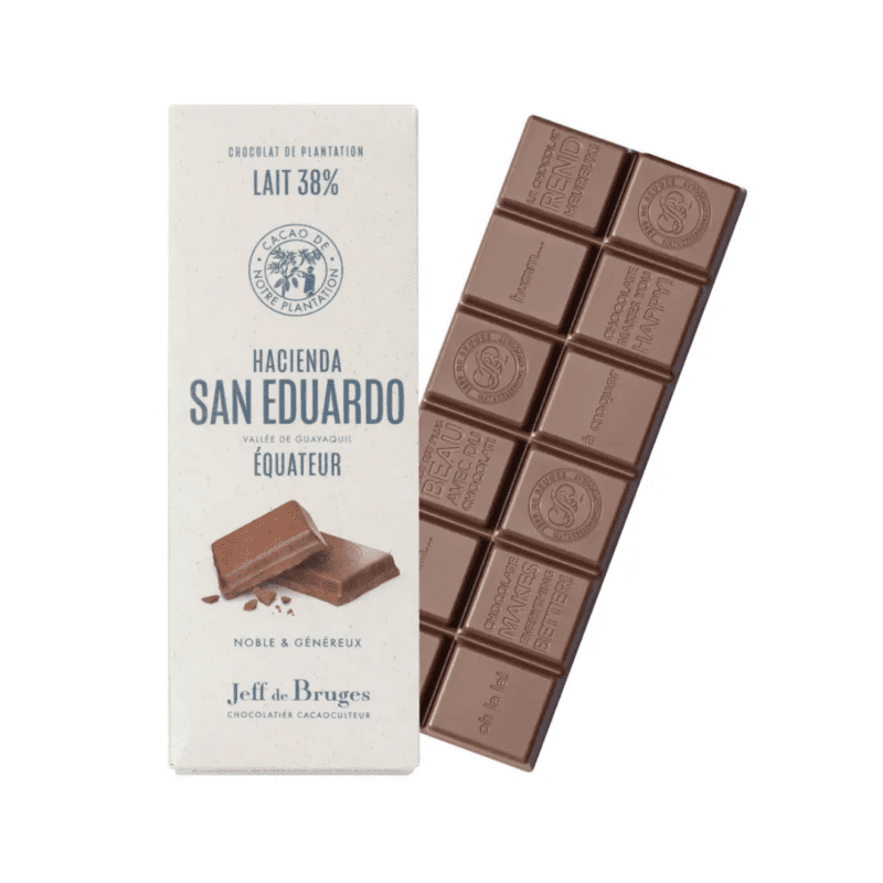 Tablette N°1 chocolat au lait 38% de cacao Équateur