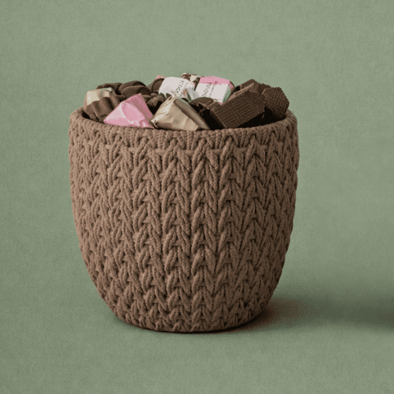 Photophore Gm motif Maille avec 250g de chocolat