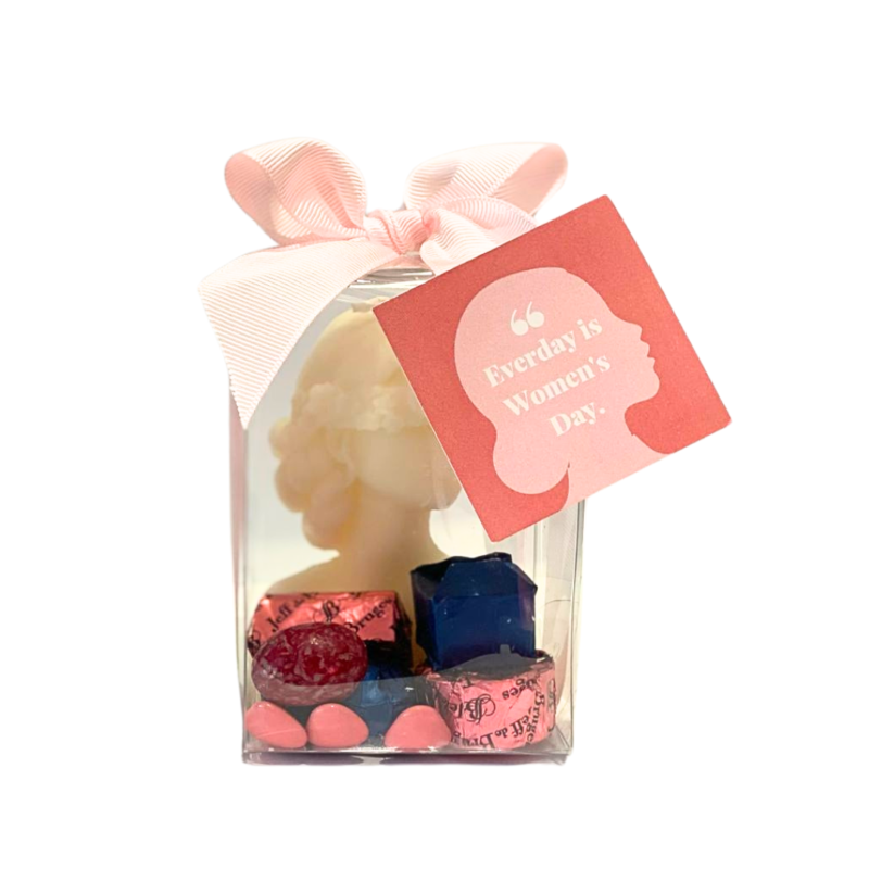 Bougie Buste avec 50g de chocolat