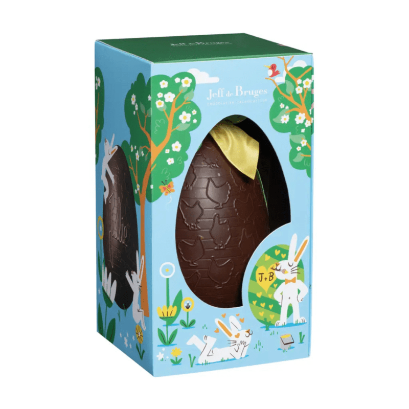 Oeuf en chocolat noir - 15 cm