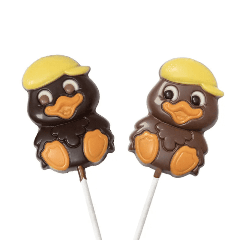 Sucette canard Samuel en chocolat