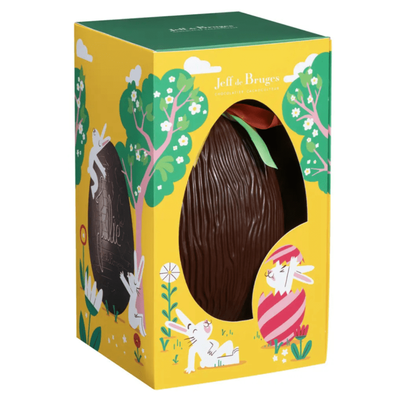 Oeuf en chocolat noir - 20 cm