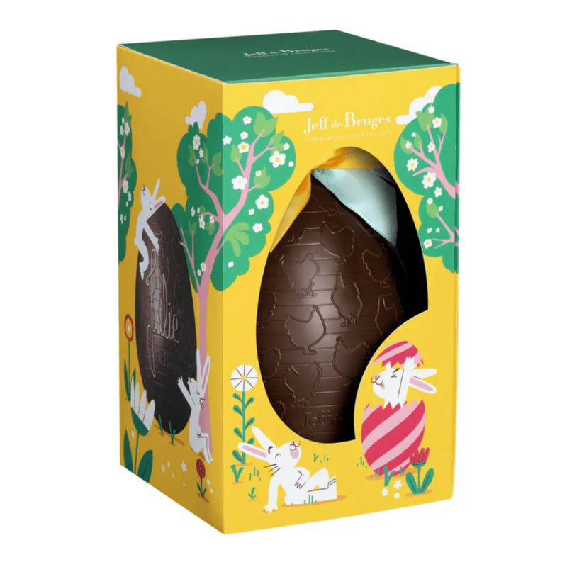 Oeuf en chocolat noir - 17 cm
